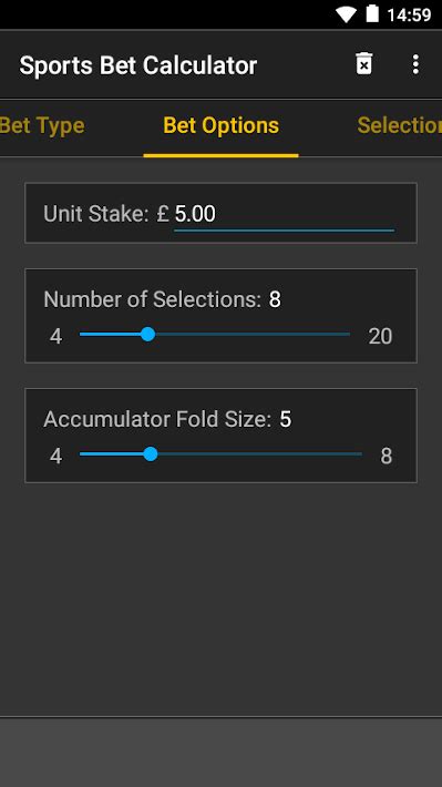 Sports Bet Calculator Android App.